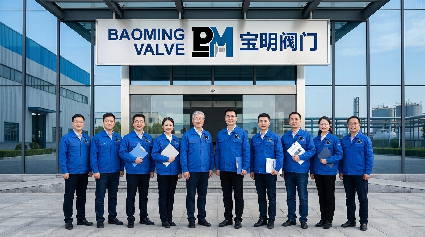 Baoming Valve Engineering Team in Work Uniforms